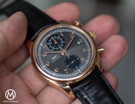 REVIEW IWC Portuguese Chronograph Classic Ref 3904 Monochrome Watches