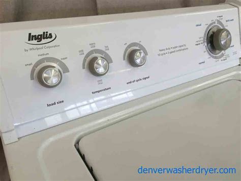 Large Images For Inglis Washer Dryer Set By Whirlpool Heavy Duty