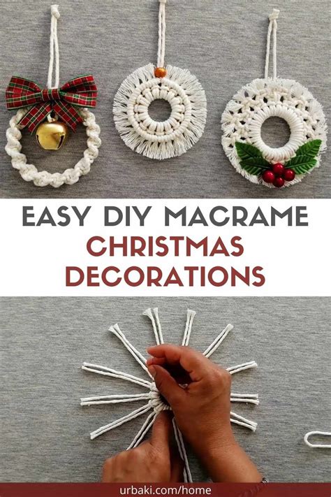 Easy Diy Macrame Christmas Decorations Artofit