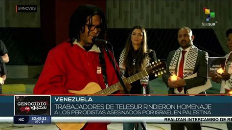 Cantautor Cubano Ra L Torres Rinde Homenaje Junto A Telesur A Los