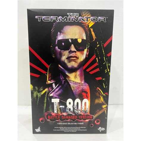 [ready Stock] Bib Hot Toys Mms238 The Terminator T 800 Battle Damaged Version 1 6th Scale