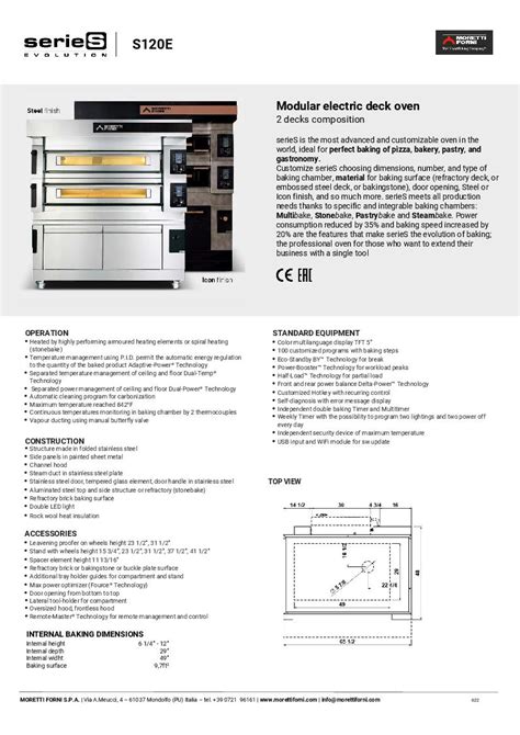 Ampto S E Series S Modular Electric Pizza Oven Decks