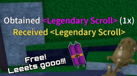 How To Get Free Legendary Scroll Blox Fruits Youtube