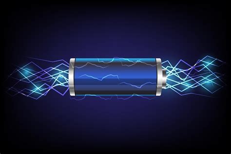 Premium Vector | Battery charge indicator with thunder isolated on dark ...