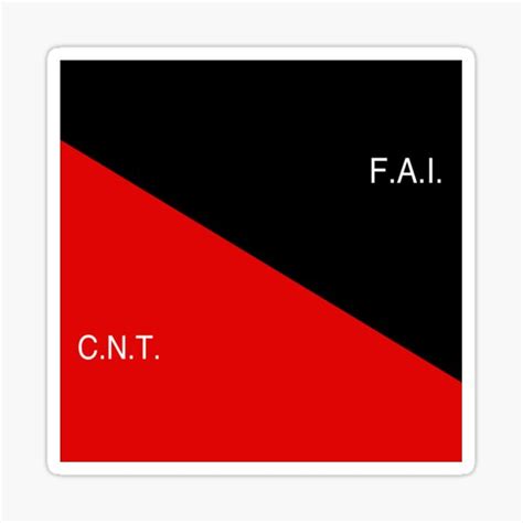 CNT FAI Flag Federación Anarquista Ibérica Confederación Nacional