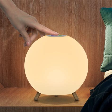 Malux Akku Tischlampe Dimmbare Touch Control Mit Warmwei Farben Rgb