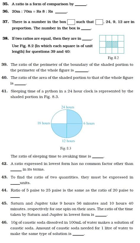 Ratio And Proportion Worksheet Grade 7 Pdf