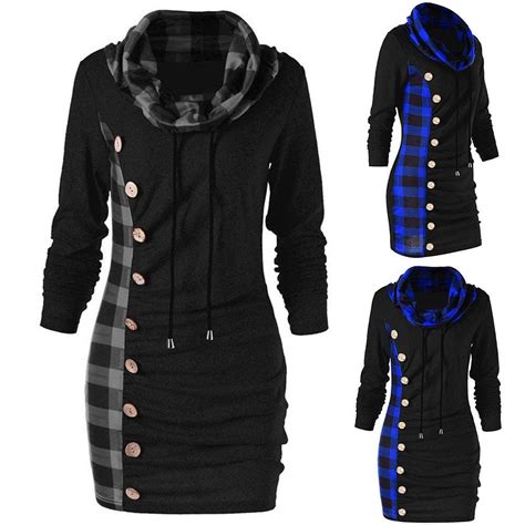 Женская винтажная длинная толстовка с бантом на шнуровке в клетку в ...