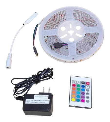 Tira Led Rgb 5050 5 Mts Kit Completo Economico Envio Gratis