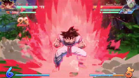 DBFZ Goku Base New Corner Ki Blast Loop 57 Hits Kaioken X3 YouTube