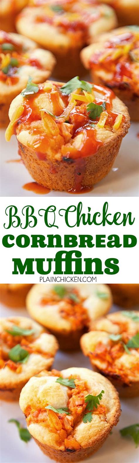 Try These Bbq Chicken Cornbread Muffins Only 5 Ingredients And Ready