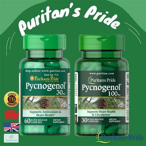 Puritan S Pride Pycnogenol Mg Mg