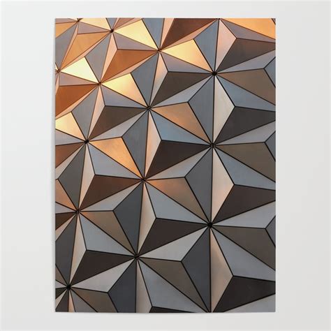 Triangle pattern 3d Poster by Sebastien BOUVIER | Society6