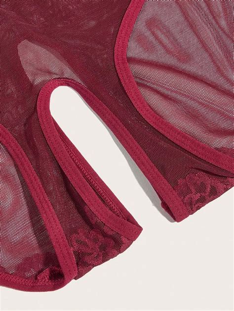 Classic Sexy Plus 3pack Contrast Lace Panty Shein Usa