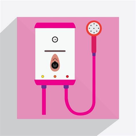 Premium Vector Water Heater Icon Illustration Background