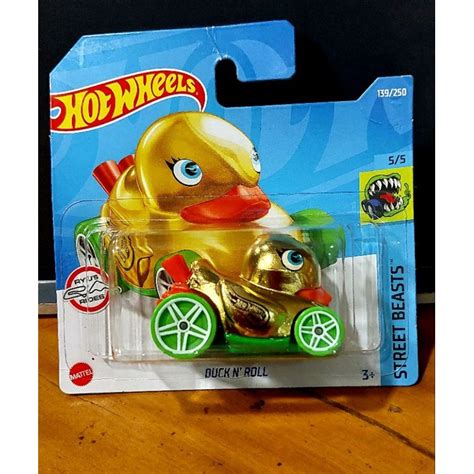 Hot Wheels Duck N Roll Patinho Dourado TH T Hunt Shopee Brasil