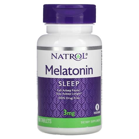 Мелатонин Natrol Melatonin, 60 таблеток – купить по выгодным ценам с ...