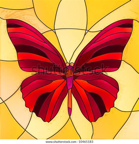 Stained Glass Butterfly Stock Illustration 10465183