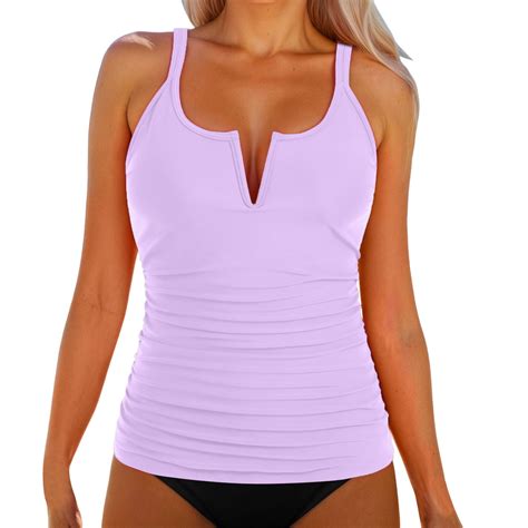 Bikini Top Women S Swimwear Tankini Set Bikini Top With Swim Shorts Swimsuit Shorts For Women