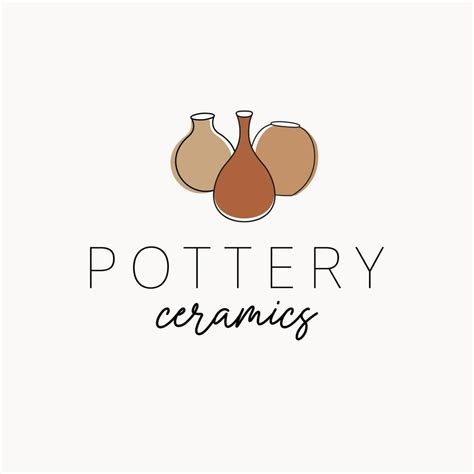 Pottery ceramics logo design. Three pots vector logotype. Handmade ...