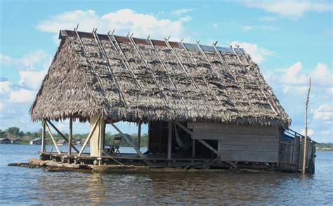 Floating House On Amazon River Stock Photo - Image: 12367220