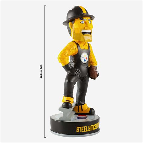 Steely McBeam Pittsburgh Steelers Mascot Figurine | Crawford's Gift Shop