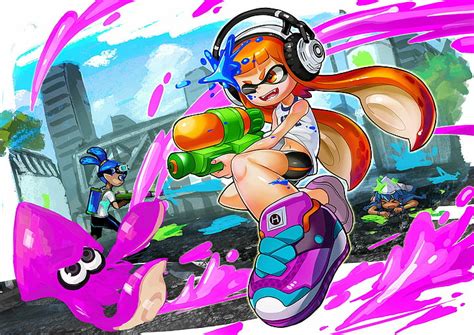 Video Game Splatoon Inkling Splatoon Hd Wallpaper Wallpaperbetter