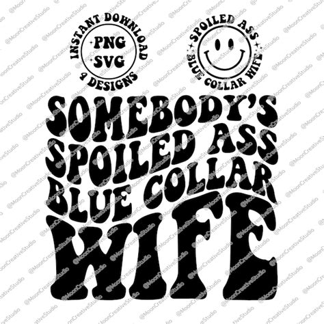 Somebodys Spoiled Wife Svg Etsy Uk