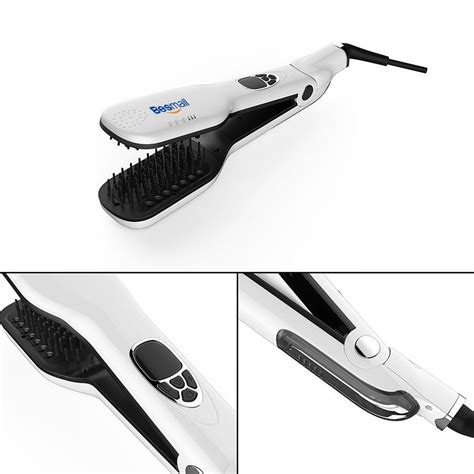 Steam Comb Professional Straightener Iron Comb Lcd Display Electric Heal Ceramic Ebay