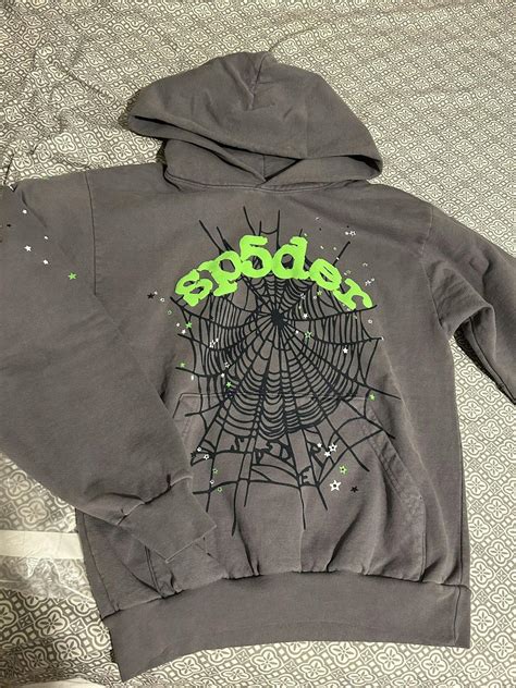 Streetwear Sp5der Web Hoodie “slate Grey” Grailed