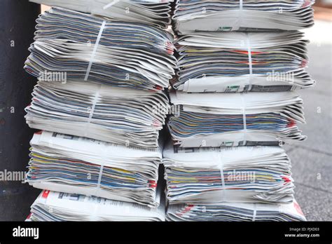 Newspaper Pile Of Daily Newspapers Background Texture Stock Photo Alamy