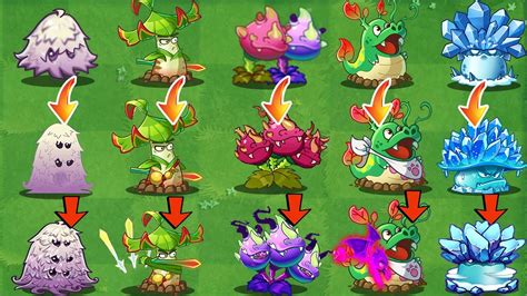 Pvz 2 Discovery Every New Plants Level 1 Vs Max Level Vs Max Mastery Youtube