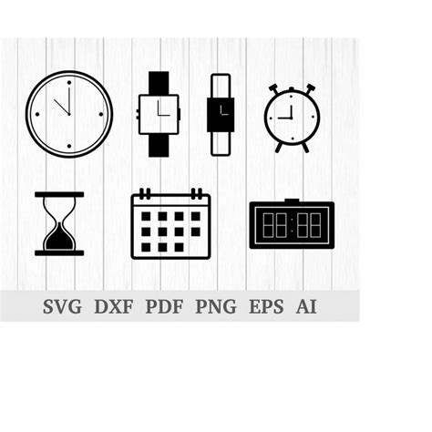 Clock Svg Watch Svg Alarm Clock Svg Hourglass Svg Calend Inspire Uplift