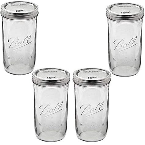 Ball 24 Oz Jar Wide Mouth 24 Ounce Pack Of 2 Clear 4 Pack Kush