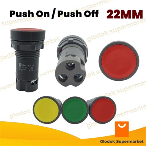 Jual Tombol Push On Push Off Mm Saklar Xb Ea Push Button Switch