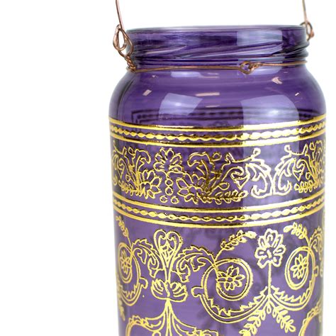 Bohemian Moroccan Lantern Candle Holder Violet Casablanca Market Lantern Candle Holders