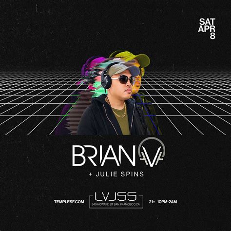 Brian V LVL 55 Tickets At Temple Nightclub In SF By Temple Nightclub