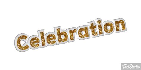 Celebration Word Animated GIF Logo Designs