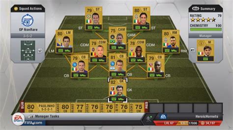 Fifa UT 13 Squad Builder OP Serie A Non Rare Gold Squad YouTube