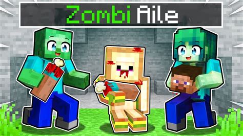 ZOMBİ AİLE BENİ SAHİPLENDİ Minecraft YouTube