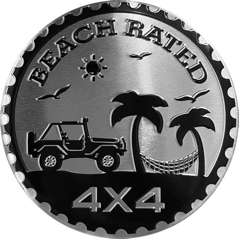 Amazon Beach Badge Rated Emblem X Metal Automotive Badge D