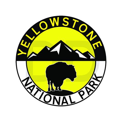 Yellowstone National Park Vinyl Decal Sticker 4 X 4 Wyoming Mountain