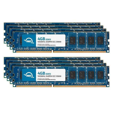 Used OWC 32GB 8x4GB DDR3 1333MHz 2Rx8 ECC Unbuffered 240 Pin DIMM