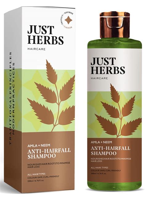 Just Herbs 8 In 1 Root Nourishing Amla Neem Shampoo 200 Ml Beauty And Personal Care