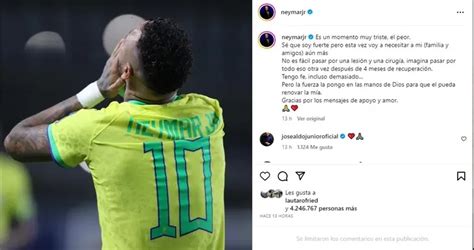 Neymar Ser Operado En Brasil De La Rotura De Ligamentos De La Rodilla