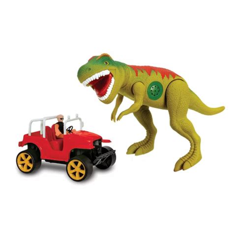 Dinossauro Tiranossauro Rex Jeep Safari Jurassic Cm C Som Submarino