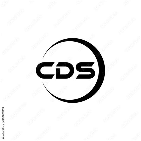 CDS letter logo design with white background in illustrator, cube logo, vector logo, modern ...