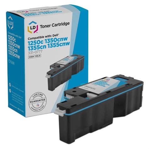 Compatible Cyan Toner For Dell 1250c 1350cnw 1355cnw 4inkjets