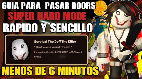 Como PASARSE DOORS SUPER HARD MODE En MENOS De 6 MINUTOS GUÍA