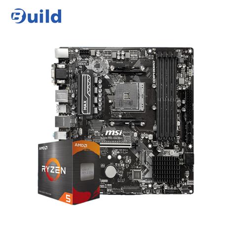 Bundle Amd Ryzen 5 5600x Msi B450m Pro Vdh Max Motherboard بيلد تكنولوجي